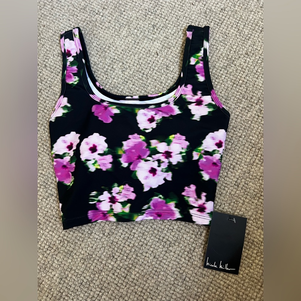Nicole Miller Floral Sports tank
